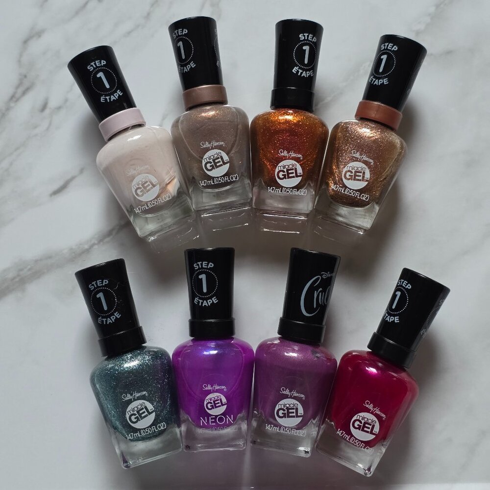 8 x Sally Hansen MIRACLE GEL Nail Polish